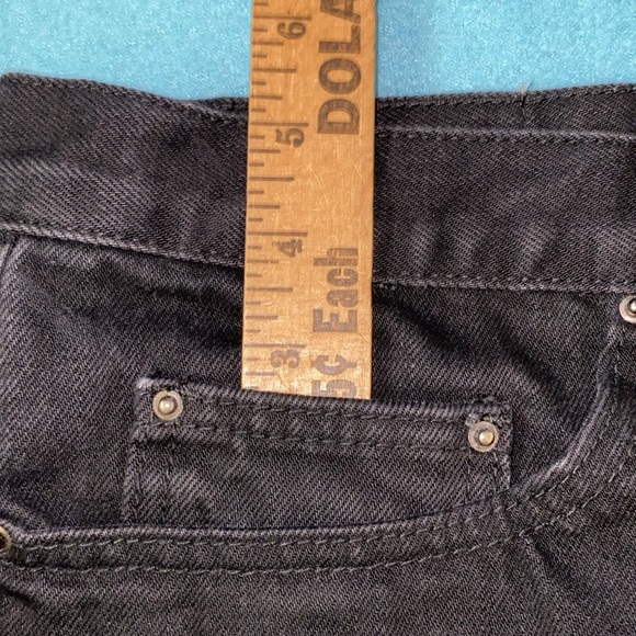 MNML black distressed ankle zips busted knees button fly stretchy NEW size 36 - Picture 12 of 14